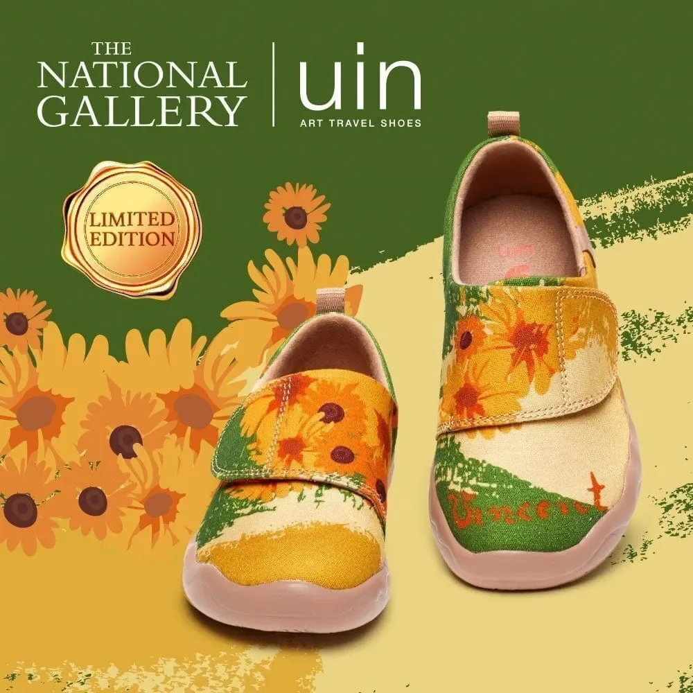 UIN Kid's Art Painted Travel Shoes (Van Gogh Sunflowers V5 Kid)